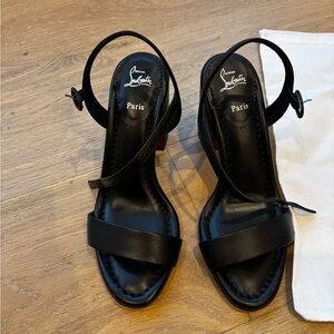Christian Louboutin Black Women's Miss Jane Sandals 36
